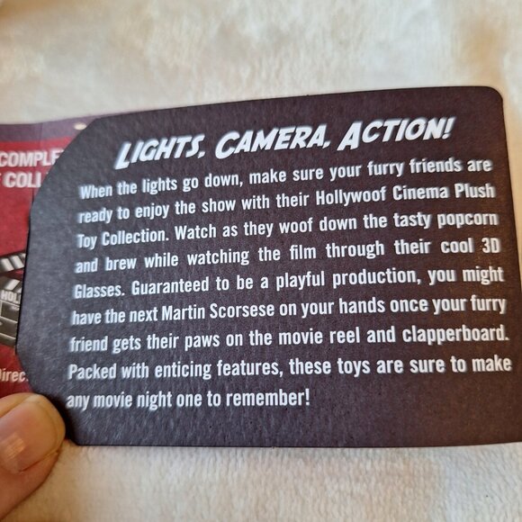 P.L.A.Y.'s Hollywoof Cinema 3-Dog Glasses Fun Dog Toy New Squeaks Crinkle - Picture 8 of 12